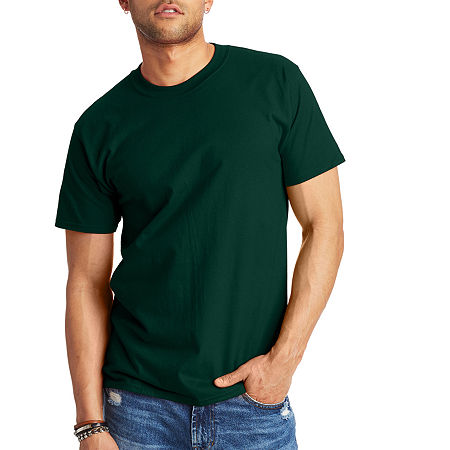 Hanes Mens Crew Neck Short Sleeve T-Shirt, Xx-large, Green
