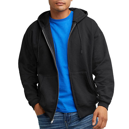 Hanes Mens Long Sleeve Hoodie, X-large, Black