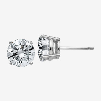 3 CT. T.W. White Moissanite 14K Gold 7.5mm Round Stud Earrings