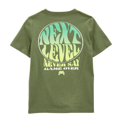 Carter's Little & Big Kid Boys Crew Neck Short Sleeve Regular Fit Graphic T-Shirt