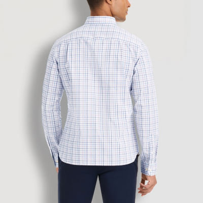 Van Heusen Big and Tall Mens Classic Fit Long Sleeve Checked Button-Down Shirt