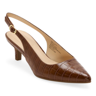 Liz Claiborne Womens Keith Kitten Heel Pumps