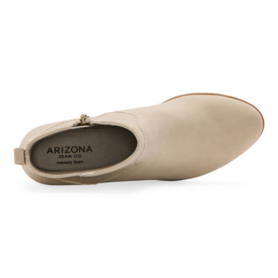 Arizona Jean Co Womens Lambray Stacked Heel Booties