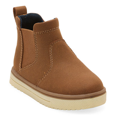 Thereabouts Toddler Boys Lil Jack Flat Heel Chelsea Boots, 5 Medium, Brown