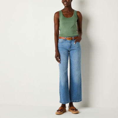 St. John's Bay Womens Crew Neck Tank Top