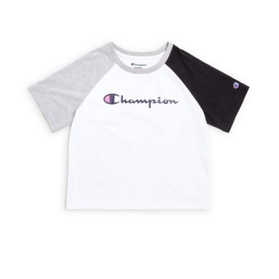 Champion Big Girls Crew Neck Short Sleeve Graphic T-Shirt