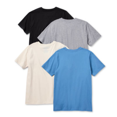 Thereabouts Little & Big Boys 4-pc. Crew Neck Short Sleeve T-Shirt