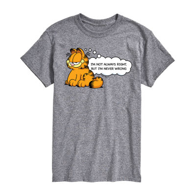 Mens Short Sleeve Garfield Graphic T-Shirt