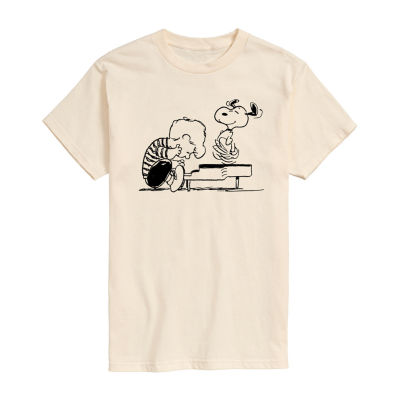 Mens Short Sleeve Peanuts Graphic T-Shirt