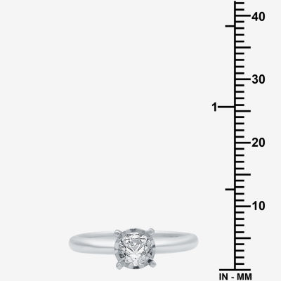 I Said Yes (H-I / I1) Womens 1 CT. T.W. Lab Grown White Diamond Sterling Silver Round Solitaire Bridal Set