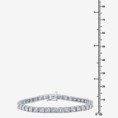 1/2 CT. T.W. Natural White Diamond Sterling Silver 7.5 Inch Tennis Bracelet