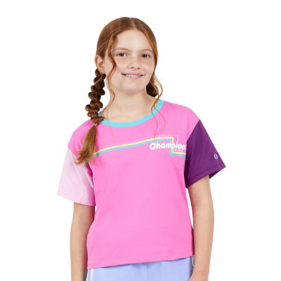 Champion Big Girls Crew Neck Short Sleeve Graphic T-Shirt