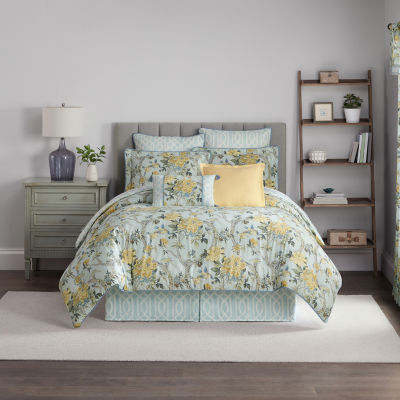 Waverly Mudan Floral 4-pc. Midweight Comforter Set