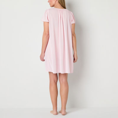 Adonna Womens Round Neck Short Sleeve Nightgown