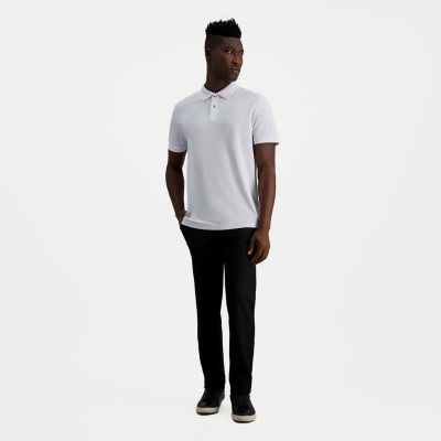 Haggar Pique Mens Regular Fit Short Sleeve Polo Shirt