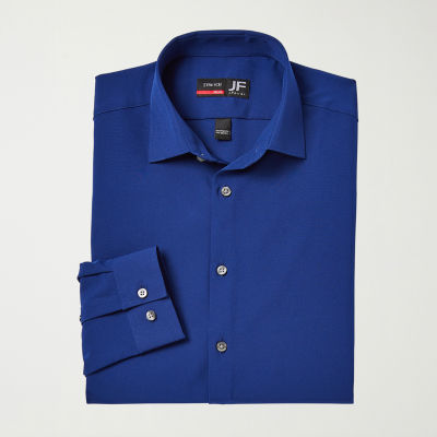 J. Ferrar 360 Stretch Performance Mens Slim Fit Stretch Fabric Long Sleeve Dress Shirt