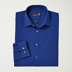 Stafford Coolmax Mens Regular Fit Stretch Fabric Wrinkle Free Long Sleeve Dress Shirt