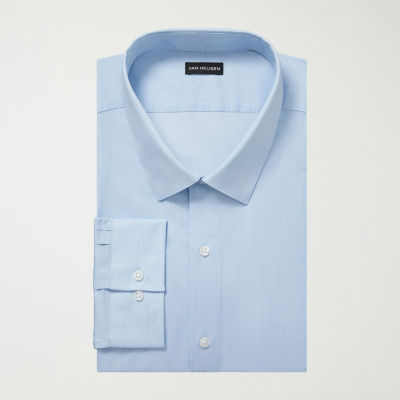Van Heusen Big And Tall Comfort Performance Mens Regular Fit Stretch Fabric Wrinkle Free Long Sleeve Dress Shirt