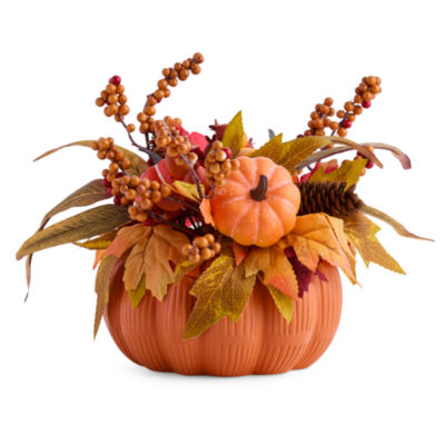Linden Street Pumpkin Centerpiece Floral Arrangement