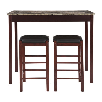 Faux Stone Paper Wrapped Top 3-pc. Pub Set