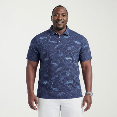 IZOD Sunshield Performance Big and Tall Mens Classic Fit Short Sleeve Polo Shirt