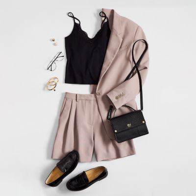 a.n.a Oversized Soft Suiting Set + Ribbed Tank