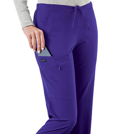 Jockey 2249 Tie-Waist 4-Pocket Womens Plus Scrub Pants, 4x-large, Purple