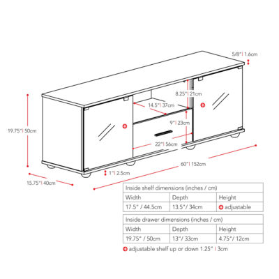 Fernbrook 60" Wood TV Stand