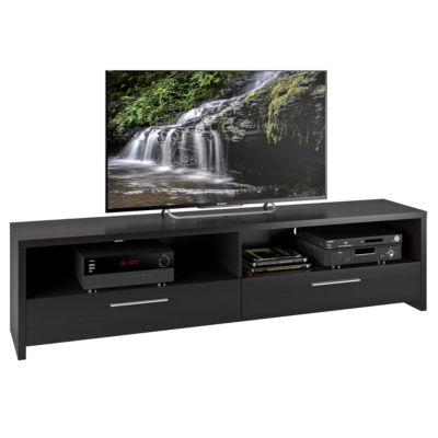 Fernbrook 75" Wood TV Stand, Color Black JCPenney