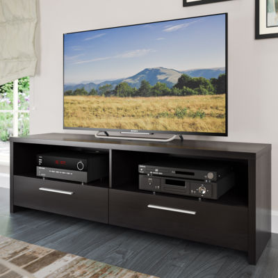 Fernbrook 59" Wood TV Stand, Color Black JCPenney