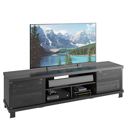 Holland 71 Wood TV Bench, One Size, Black