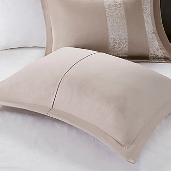 Serenta Jacquard Chenille Big Zipper 2 Piece Lumbar Pillow Set, Taupe / Sage, 14 inch x 20 inch, Beige