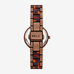 Relic By Fossil Womens Brown Bracelet Watch Zr34631