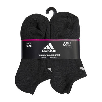 adidas Cushioned 6 Pair No Show Socks Womens