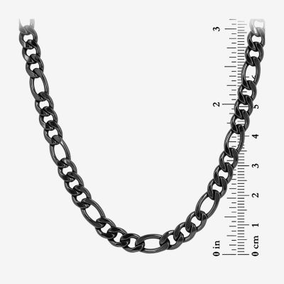 Mens Black Stainless Steel Chain Necklace