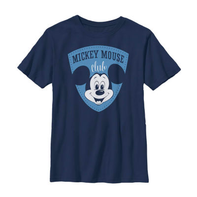 Disney Collection Little & Big Boys D100 Crew Neck Short Sleeve Mickey Mouse Graphic T-Shirt