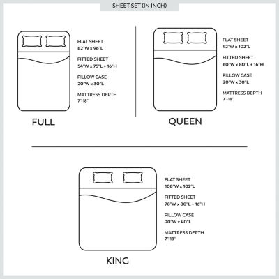 Color Sense Premium Cotton Blend Wrinkle-Resistant Sateen Weave Sheet Set