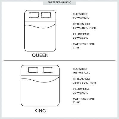 Color Sense Luxury Cotton Blend Quick-Drying Wrinkle-Resistant Sheet Set