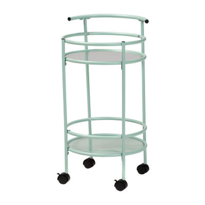 Newell Metal-Top Kitchen Cart
