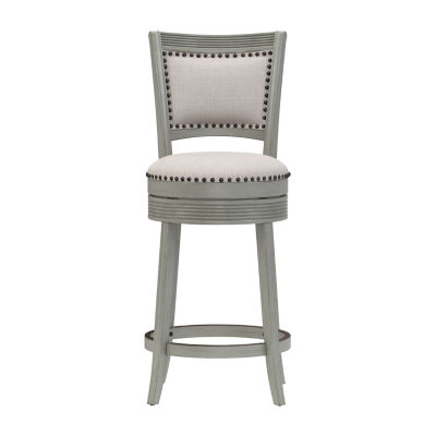 Lockefield Counter Height Swivel Bar Stool 5318826I, Color Aged Gray