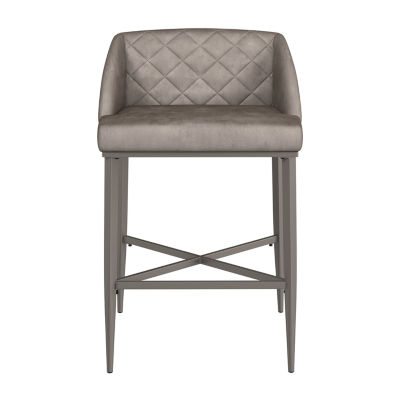 Phoenix 2pc. Counter Height Swivel Bar Stool 5016828, Color Pewter