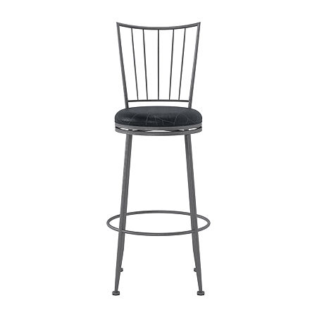 Slemmons Swivel Bar Stool, One Size, Gray