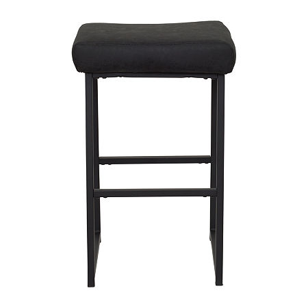 Milo 2-pc. Counter Height Upholstered Bar Stool, One Size, Black