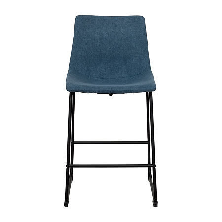 Asahi 2-pc. Counter Height Upholstered Bar Stool, One Size, Blue