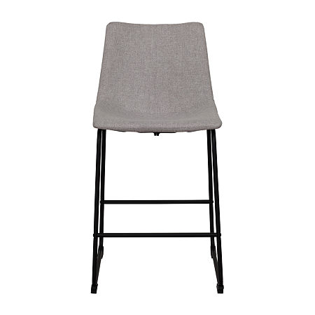 Asahi 2-pc. Counter Height Upholstered Bar Stool, One Size, Gray