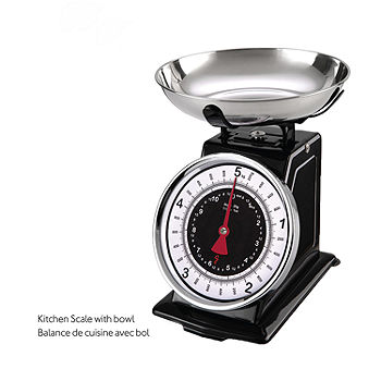 Starfrit Gourmet 080211-003-0000 Retro Mechanical Kitchen Scale, Silver