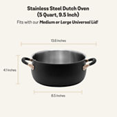 Cuisinart Caskata Classic Cast Iron 5.-qt. Dutch Oven, Color: Peony -  JCPenney
