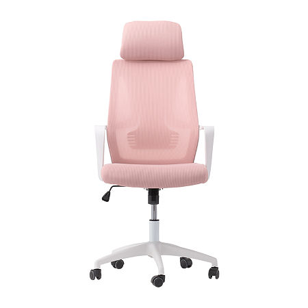 Workspace Ergonomic Design Adjustable Height Office Chair, One Size, Pink