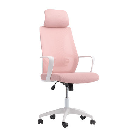 Workspace Ergonomic Design Adjustable Height Office Chair, One Size, Pink