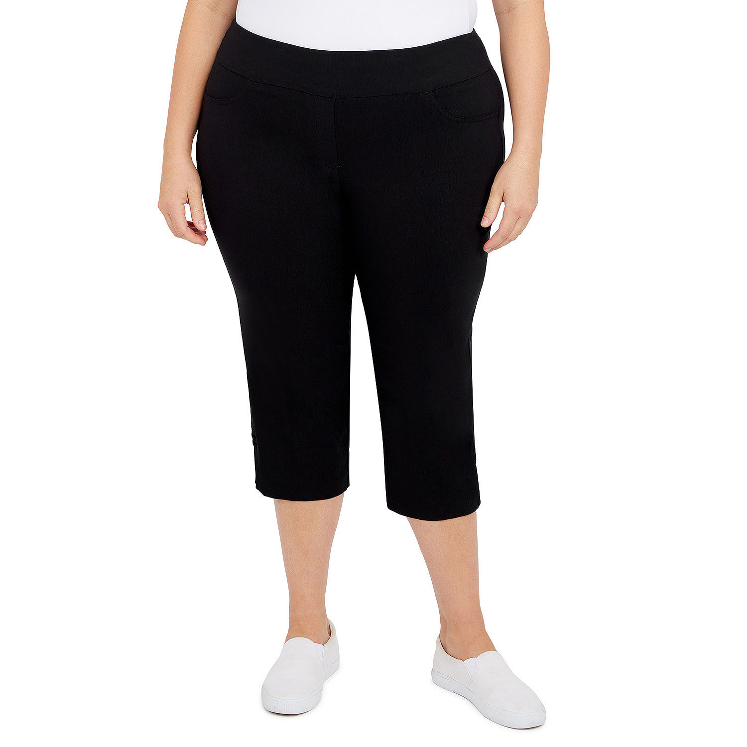 Hearts Of Palm Mid Rise Plus Capris - JCPenney